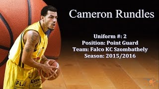 Cameron Rundles 20152016 FIBA Europe Cup Highlights [upl. by Trocki88]