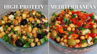 CHICKPEA SALAD RECIPES  High Protein Chickpea Salad amp Mediterranean Chickpea Salad [upl. by Assil]