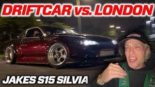 S15 DRIFTCAR GOING CRAZY ON LONDON ROADS amp GIVING UK CAR MEETS ANOTHER CHANCE… [upl. by Cita]