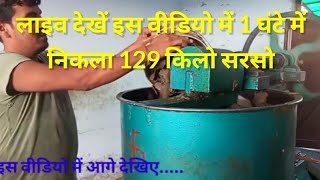 Live देखें 1 घंटे में निकली 129 किलो सरसो Tinytech Expeller सेexpellerviralvideo [upl. by Zurkow]