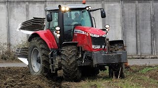 MASSEY FERGUSON 7726 Dyna6  ERMO 4 aliARATURAPlowing [upl. by Tremann804]