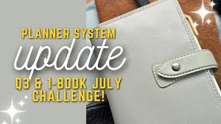 New planner system  One Book July Challenge  Personal size filofax [upl. by Itsym]