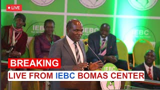 BREAKING NEWS LIVE FROM IEBC AT BOMAS OF KENYA [upl. by Adair]