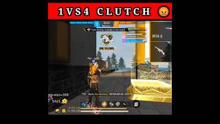 1VS4 CLUTCH 😡 freefire youtubeshorts [upl. by Muraida111]