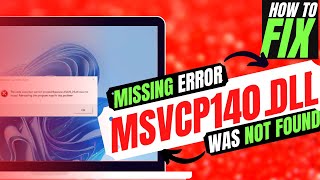 2022 How to Fix MSVCP140dll was Not Found  Missing Error ✓ Windows 10117 ✓ 3264 bit [upl. by Oirobil447]