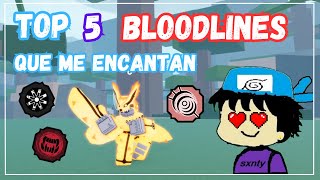 Top 5 bloodlines para Shindo Life [upl. by Ahsinrats162]