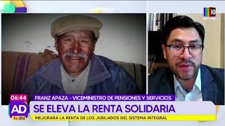 Bolivisión Ley de Incremento a Pensiones Solidarias [upl. by Nylhsa]