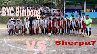 Semi Final BYC Vs Sherpa7 Late Dinamit lepcha memorial knockout football tournament [upl. by Enyaz]