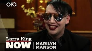 Marilyn Manson on Alice Cooper Blame for School Shootings amp Kanye West vs JayZ Full Interview [upl. by Enobe]