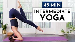 45 Min Intermediate Yoga Flow Arm Balances Binds amp Inversions [upl. by Greenlee]