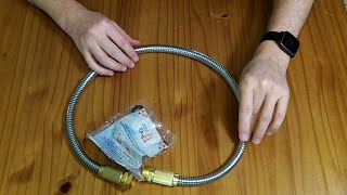 Review 360 gadget 3ft 304 stainless garden hose extension 15 [upl. by Oneida]