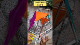 DIY Lantern Making 🏮  YearRound Home Decor Magic shorts diy craft [upl. by Aemat]