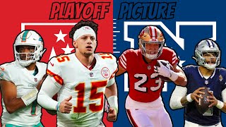 Looking at the current NFL Playoff Picture amp Teams Remaining Schedule [upl. by Siclari322]