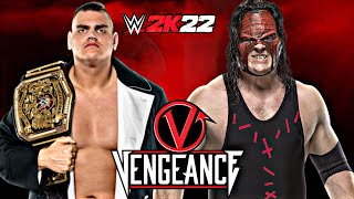 WWE 2K22 Walter vs Kane Dream Match Gameplay PS4 [upl. by Latoyia186]