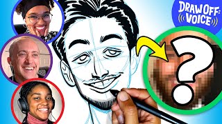 Animator Vs Cartoonist Draw A Stranger Based On Voice Michael • DrawOff Voice [upl. by Nylorak394]