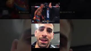 Ilia Topuria reacciona a la pelea de Alex Pereira ufc307 ufc308 españa iliatopuria poatan [upl. by Nnylrats]