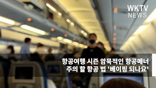 항공여행 시즌 암묵적인 항공메너와 주의 할 항공 법 베이핑 되나요 [upl. by Atinit]