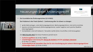 WKOÖ Immobilien und Vermögenstreuhänder  Webinar Wohnungseigentumsgesetz WEGNovelle 2022 [upl. by Malamud]