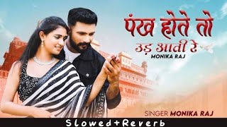 Pankh Hote To Ud Aati Re SlowedReverb New Lofi Instgram Trending Rajestani Song  Monika Raj [upl. by Petrina200]