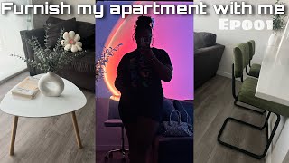 Furnishing my apartment aesthetic finds organizing etc Turning my apartment into a home ep001 [upl. by Dlorej268]