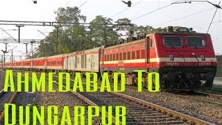 Ahmedabad to dungarpur  Comfortable journey  train 🚂 indian railway [upl. by Adnopoz]