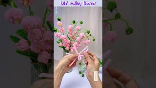 Beautiful Pipe Cleaner Flower Making  Home decoration craftdiycrepepaperflowerdiyflowersflowers [upl. by Farika]