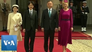 Japan Crown Prince Meets Polish President [upl. by Dyolf]