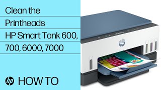 Clean the Printhead  HP Smart Tank 670 720 750 790 6000 7000 7300 7600 Printers  HP Support [upl. by Roderic]