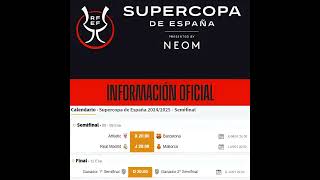 🚨 ¡CAMBIO de FECHAS en la SUPERCOPA de ESPAÑA 🌧️ La DANA altera el CALENDARIO ⚽️🔥 [upl. by Kensell847]