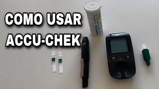 Como usar AccuChek Active principais erros com monitor de glicemia E1 E2 [upl. by Ayekan926]