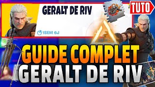 GUIDE COMPLET QUETE GERALT DE RIV PAGE 1 sur FORTNITE CHAPITRE 4  Quêtes Skin The Witcher [upl. by Oliva457]