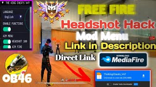 free fire hack  ff headshot hack mod menu anti blacklist 100 TheKingCheatsV47 Config file [upl. by Karlow399]