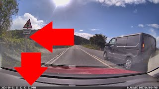 Van overtakes on double white lines whilst exceeding the speed limit [upl. by Weaver]