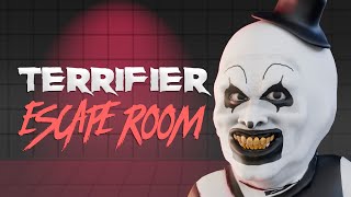 HOW TO COMPLETE TERRIFIER ESCAPE ROOM ALL LEVEL ESCAPE ROOM HORROR FORTNITE DOJOMAPSHORROR tutorial [upl. by Leinahtam]