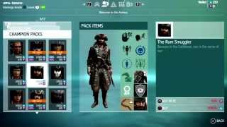 AC4 Multiplayer Champion packs preview Assassins Creed 4 Multiplayer Characters customization [upl. by Nesnaj]