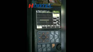 HUATEC Ultrasonic Flaw Detector FD520 Calibrate with V1 block [upl. by Ranjiv]