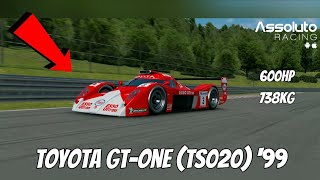 【Assoluto Racing】Toyota GTOne TS020 99 Nürburgring track [upl. by Nrojb]