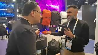 Targus Discusses Sustainable EcoSmart Backpacks and Briefcases at CES 2024 [upl. by Cohin709]