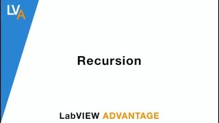 How to use Recursion  LabVIEW [upl. by Alludba697]