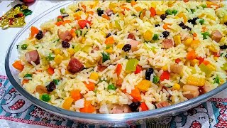 ARROZ À GREGA  Receita de Natal e Ano Novo soltinho e delicioso [upl. by Aikemet]