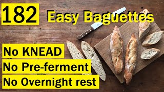 EASIEST French Baguettes at home actually  Bake with Jack [upl. by Lehcim]