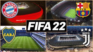 FIFA 22  NEW STADIUMS  CONFIRMED POTENTIAL amp WISHLIST [upl. by Kirk500]