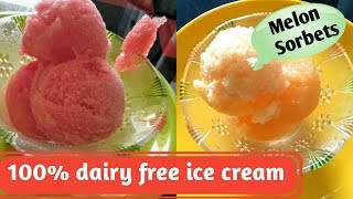 2 Easy Fruit Sorbets in telugu  Watermelon sorbet  Muskmelon sorbet  Start living healthy [upl. by Arta]