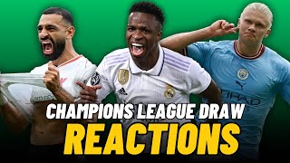 20242025 UEFA Champions League Draw Reaction  Real Fans FC [upl. by Pesek]