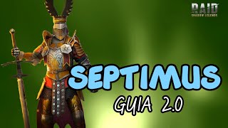 SEPTIMUS Guia 20 LATE  RAID SHADOW LEGENDS [upl. by Nueovas]