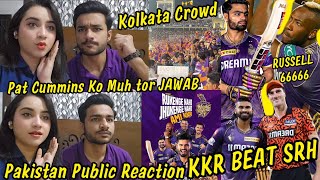 KOLKATA Win a Thriller Match Against Sunrisers Hyderabad Pakistan Public Reaction😱 Rana Hero KKR [upl. by Graniela583]