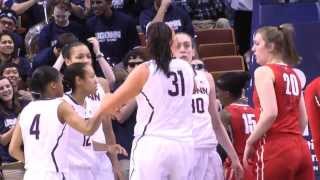 UConns Breanna Stewarts Monster Block vs Rutgers [upl. by Ecadnac]