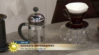 Kaffespecial  så gör du den perfekta koppen  Nyhetsmorgon TV4 [upl. by Adihsaar122]