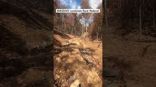 Spencer Gap Landslide Post Helene mtb trails shorts mountainbiking wnc pisgah pisgahmtb [upl. by Dallman]