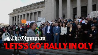 quotLets Goquot Rally in Olympia Touts Upcoming Statewide Initiative Ballot Vote [upl. by Aerda]